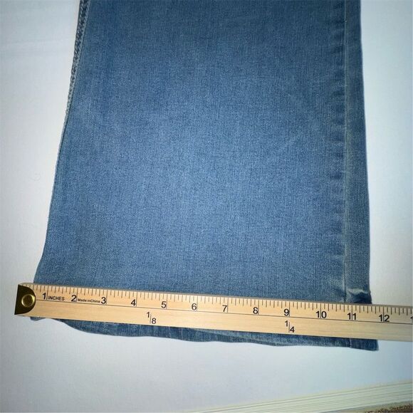 YMI Women's High Rise Skater Wide-Leg Cargo Jeans Blue Size 13 / 31 - Picture 14 of 15